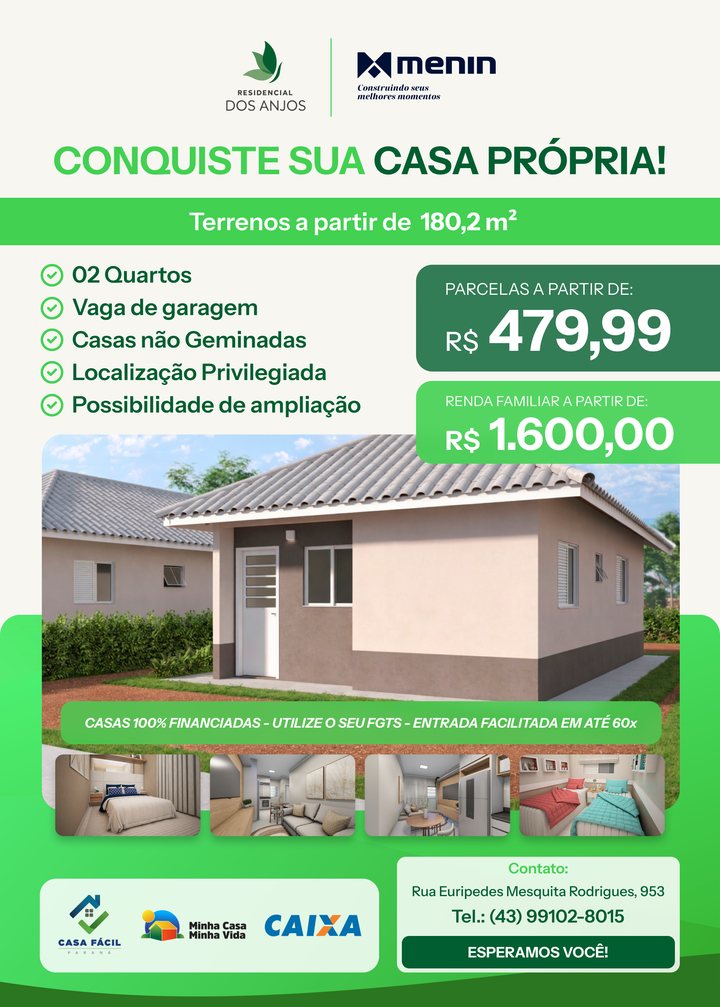 Flyer do Residencial dos Anjos